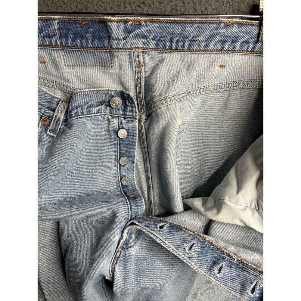 Vintage 90s Levi’s 501 Made in USA Denim Straight Leg Jeans Measured 38x35 - Picture 14 of 16